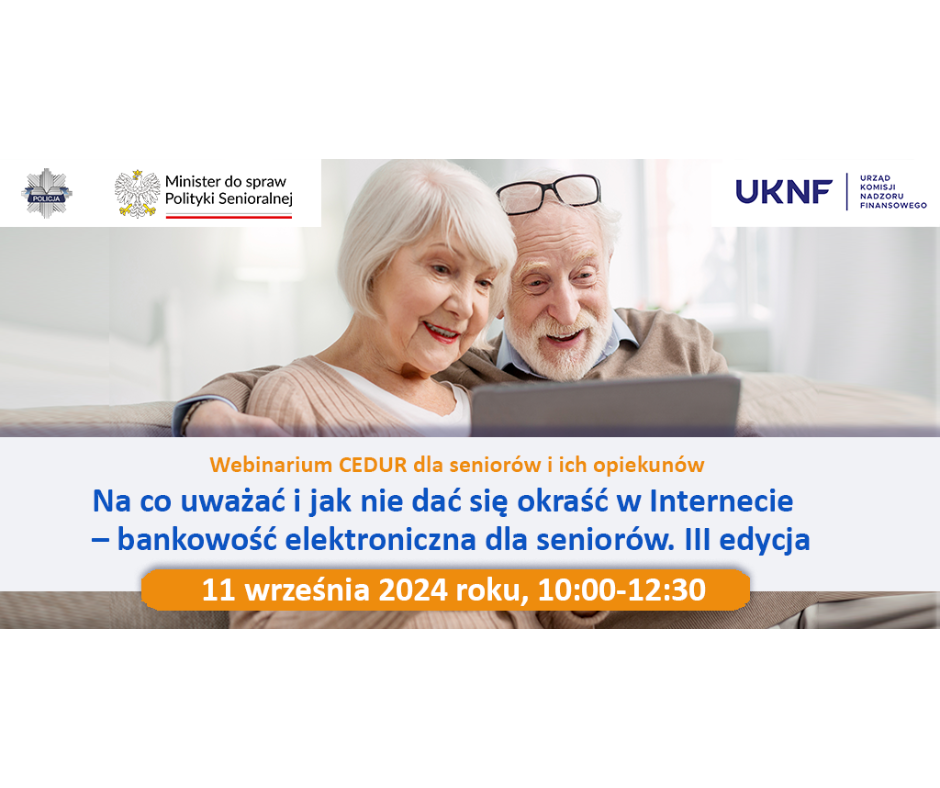 Webinarium dla seniorów i ich opiekunów