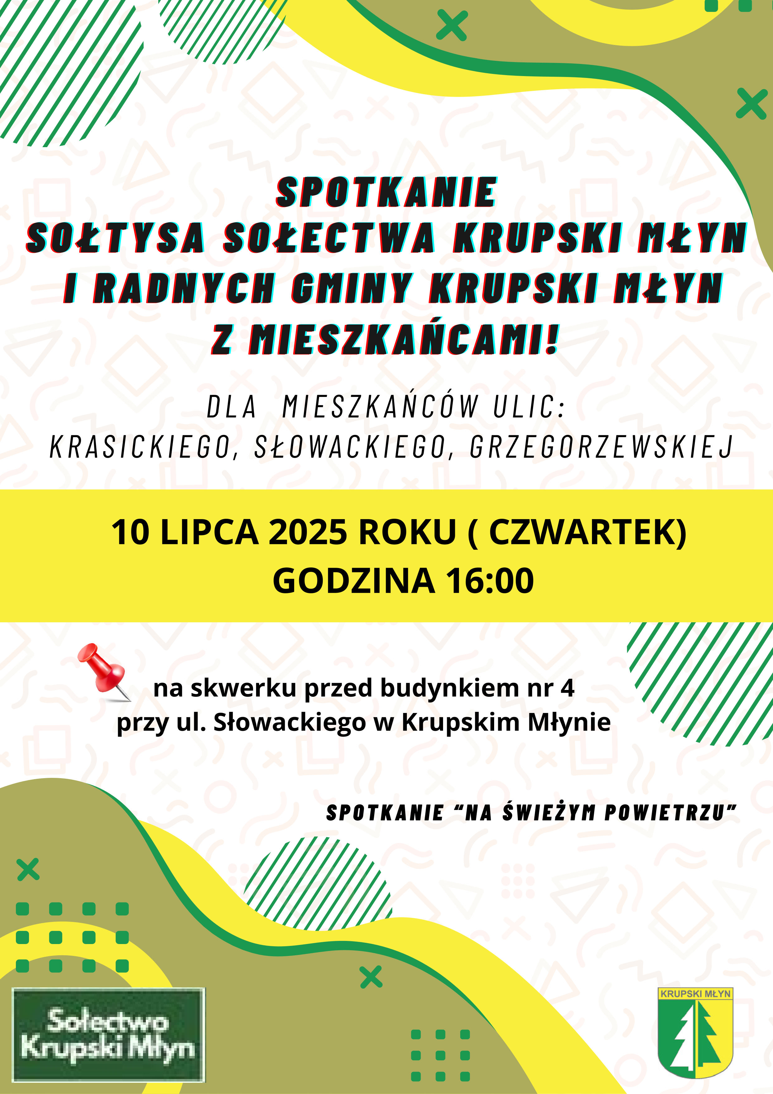 Spotkanie z mieszkańcami uli: Grzegorzewskiej, Słowackiego, Krasickiego, Dąbrowskiego Spotkanie z mieszkańcami uli: Grzegorzewskiej, Słowackiego, Krasickiego, Dąbrowskiego