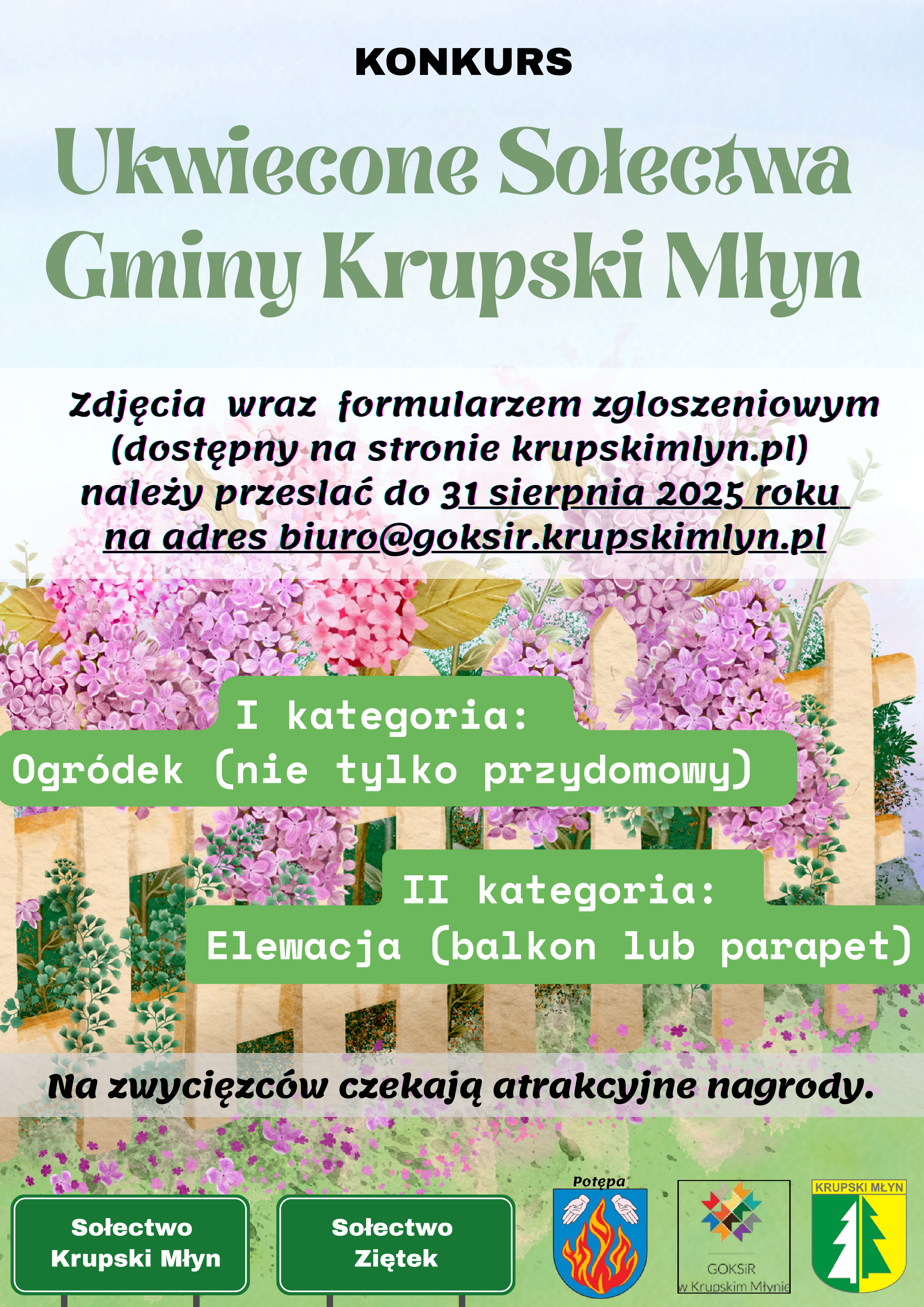 Konkurs - Ukwiecone Sołectwa Gminy Krupski Młyn Konkurs - Ukwiecone Sołectwa Gminy Krupski Młyn
