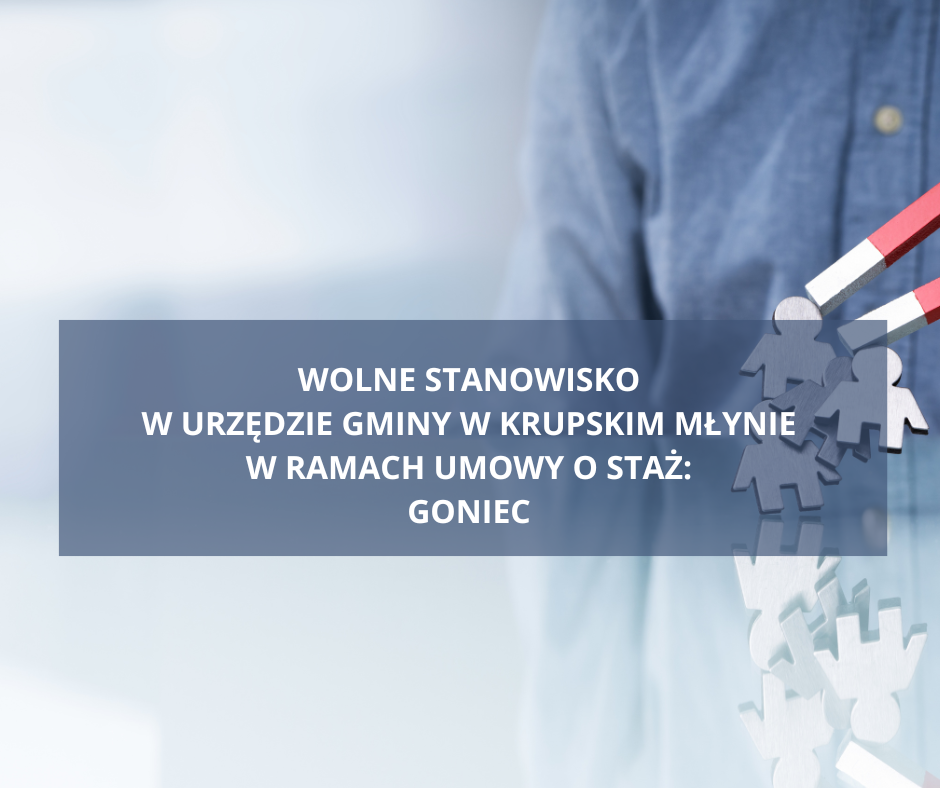 Nabór na stanowisko: Goniec w ramach stażu Nabór na stanowisko: Goniec w ramach stażu