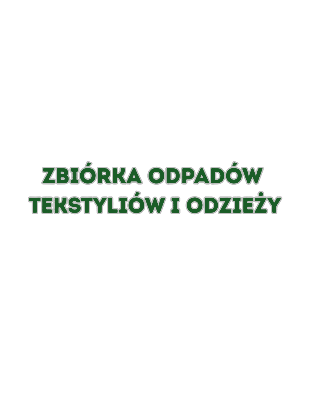  ZBIÓRKA ODPADÓW TEKSTYLIÓW I ODZIEŻY  KWIECIEŃ 2026