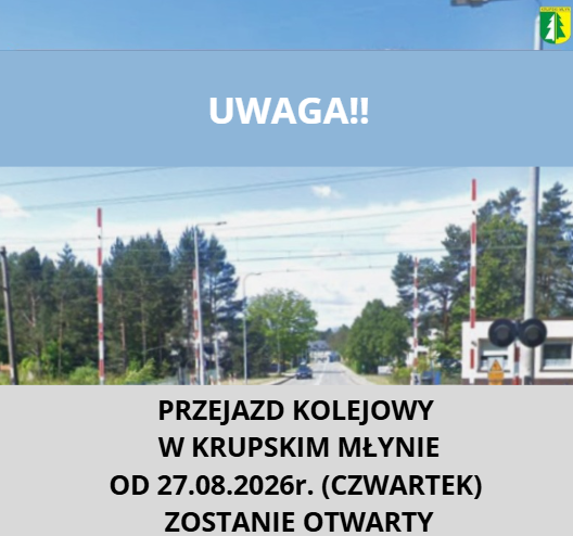 Otwarcie przejazdu kolejowego