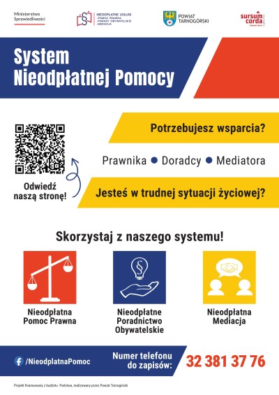 Nieodpłatna pomoc prawna i nie tylko