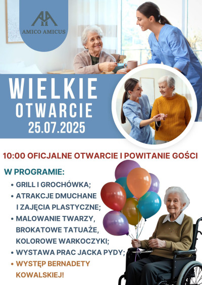  Załoga z Domu Seniora zaprasza na wielkie otwarcie!