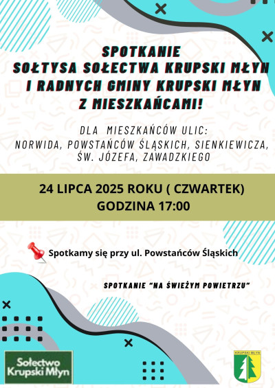 Spotkanie Sołtysa Sołectwa Krupski Młyn i Radnych Rady Gminy Spotkanie Sołtysa Sołectwa Krupski Młyn i Radnych Rady Gminy