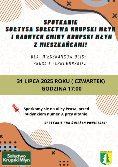 Spotkanie Sołtysa i Radnych z mieszkańcami ulic: Tarnogórskiej i Prusa Spotkanie Sołtysa i Radnych z mieszkańcami ulic: Tarnogórskiej i Prusa