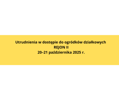 Utrudnienia w dostępie do ogródków działkowych przy "Oczku" Utrudnienia w dostępie do ogródków działkowych przy "Oczku"