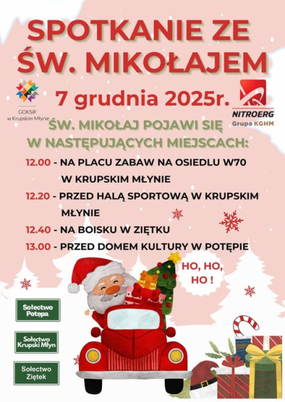 Mikołaj w Gminie Krupski Młyn
