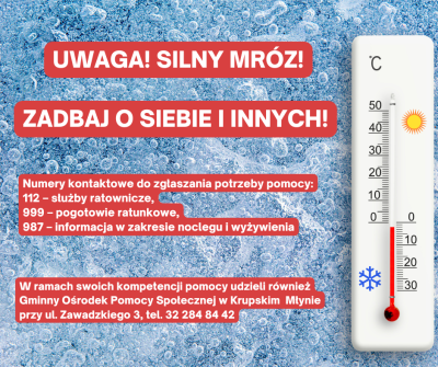 Uwaga! Silny mróz!