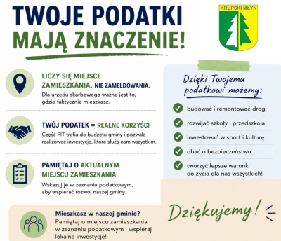 Twoje podatki mają znaczenie!