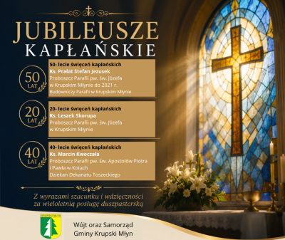 W ostatnich tygodniach kilku duchownych związanych z naszym regionem obchodziło ważne jubileusze kapłańskie.