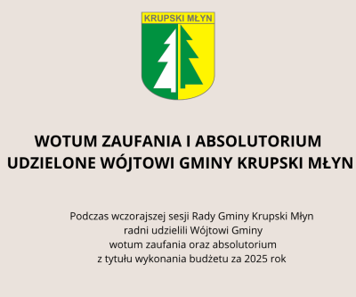 Wotum zaufania i absolutorium 2025