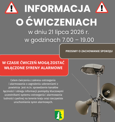 INFORMACJA O ĆWICZENIACH 