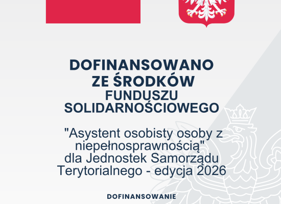 Program "Asystent osobisty osoby z niepełnosprawnością"  edycja 2026 dla Jednostek Samorządu Terytorialnego