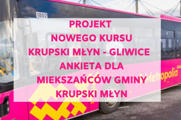 Projekt autobusowej linii przyspieszonej relacji Krupski Młyn Słoneczna - Gliwice Kujawska (Politechnika)