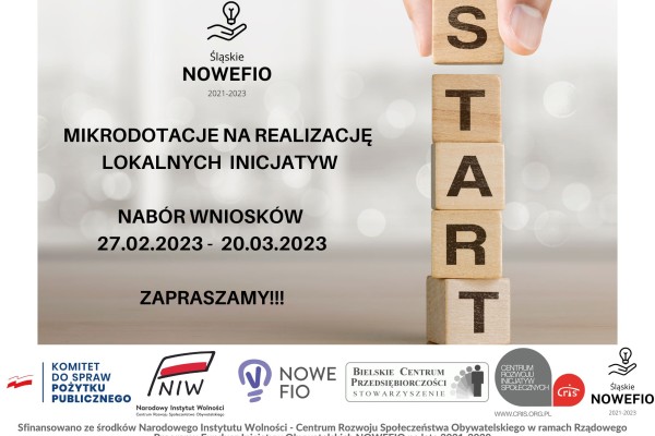 Zapraszamy do udziału w konkursie grantowym „Śląskie NOWEFIO 2021-2023”