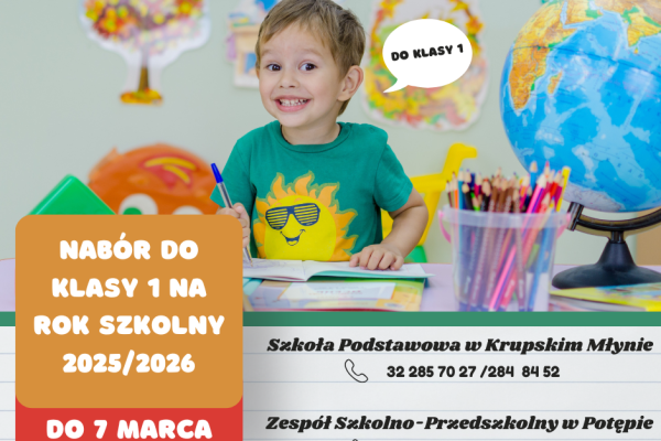 Nabór do Szkół na rok 2025/2026