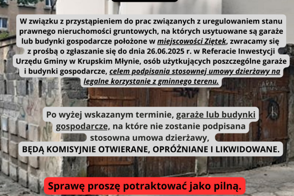 Mieszkańcy miejscowości Ziętek