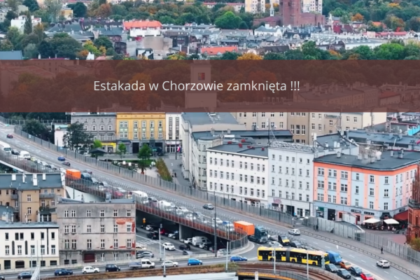 Estakada w Chorzowie została zamknięta !!!