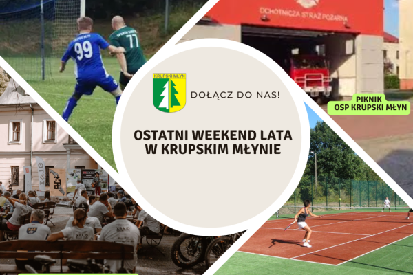 Ostatni weekend z piękną pogodą. Spędźmy go razem w naszej gminie!