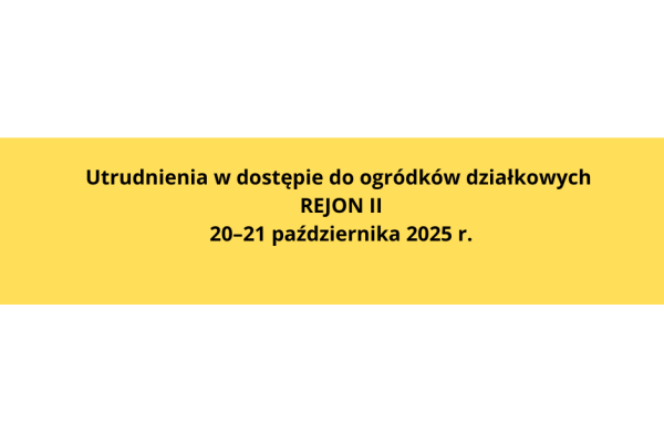 Utrudnienia w dostępie do ogródków działkowych przy &#34;Oczku&#34;