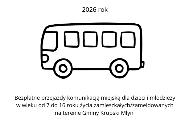 Bezpłatne przejazdy komunikacją miejską dla dzieci i młodzieży w 2026 roku!