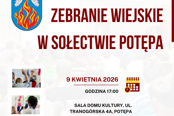 Zebranie wiejskie w Sołectwie Potępa
