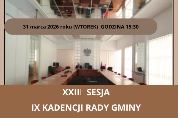 XXIII sesja IX kadencji Rady Gminy Krupski Młyn