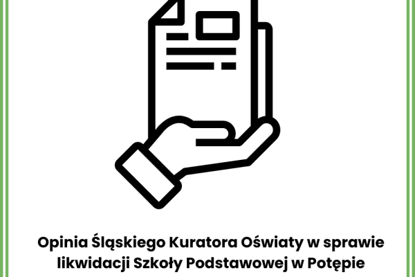 Informacja w sprawie likwidacji Szkoły Podstawowej w Potępie