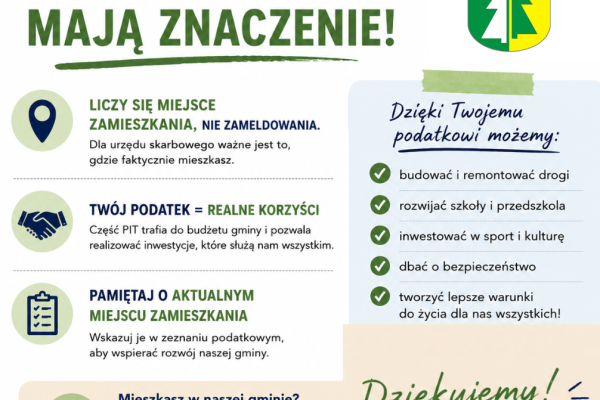 Twoje podatki mają znaczenie!