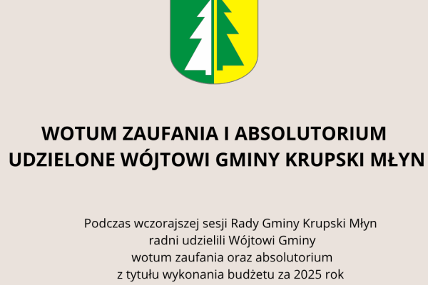 Wotum zaufania i absolutorium 2025