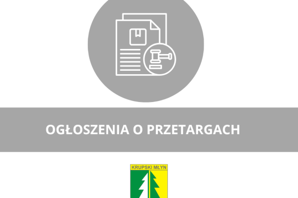 Ogłoszenie o przetargach
